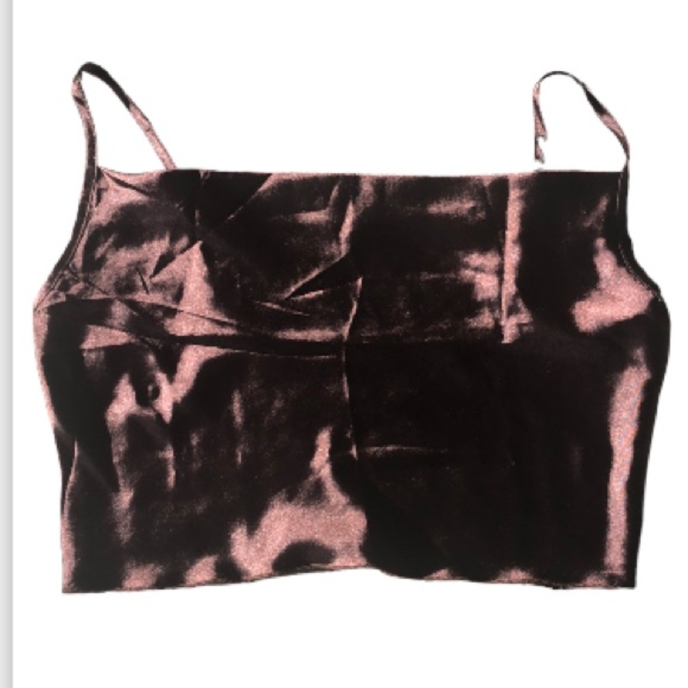 Satin Cropped Tank
